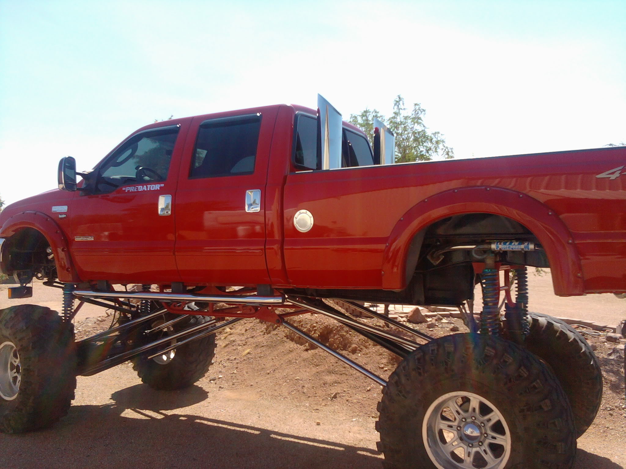 redneck lifted trucks with stacks